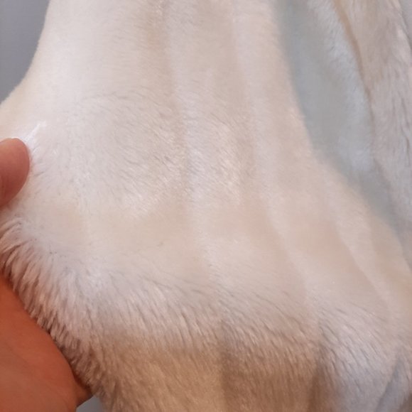 ESSENTIALS BY MILANO Faux Fur Ribbed Knit Jacket Zip Front Stretch 3X - Picture 9 of 15